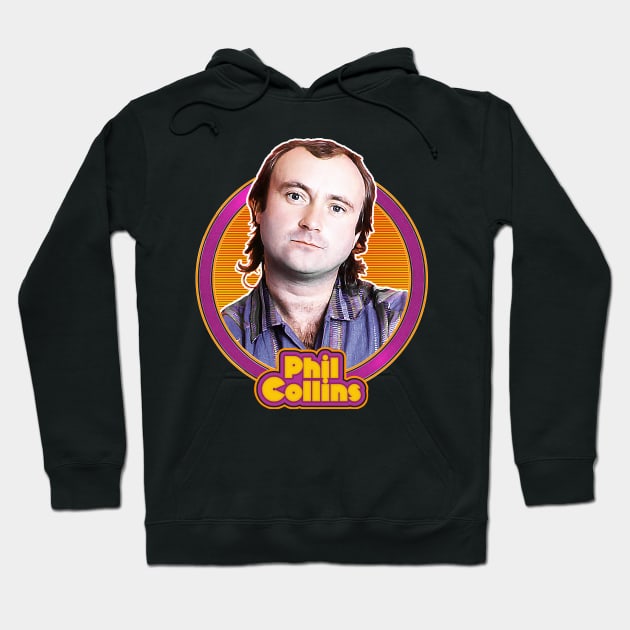 Phil Collins // Retro 80s Fan Design Hoodie by DankFutura